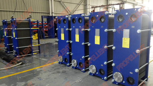 Multi-stage wide gap heat exchangers used in waste water