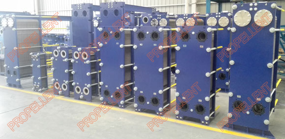 A batch of biochemical plate heat exchangers is ready