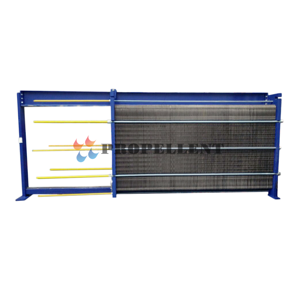 Wide gap plate heat exchangers used in printing and dyeing waster water recovery